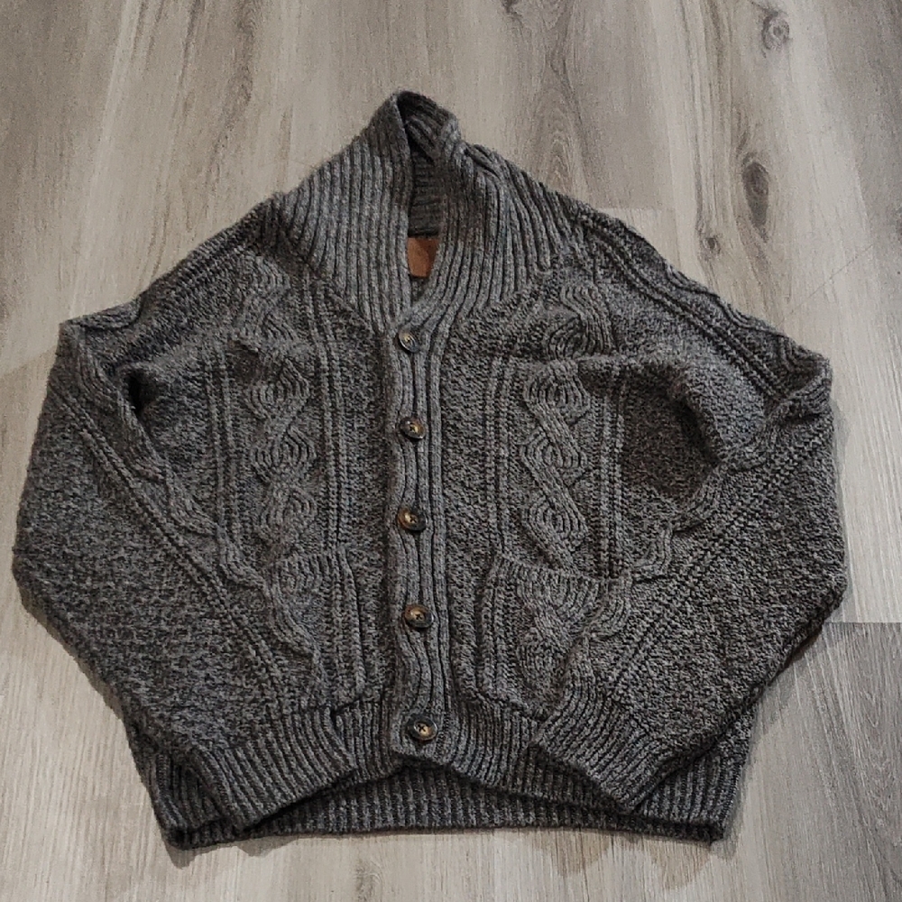 ***7/$20*** Canada Men's Salt And Pepper Cardigan